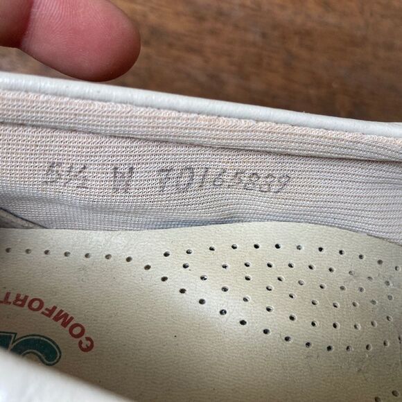SAS Easier Beige Off White Penny Loafers Womens 5.5 Wedge Heel Tripad Comfort - Picture 5 of 8